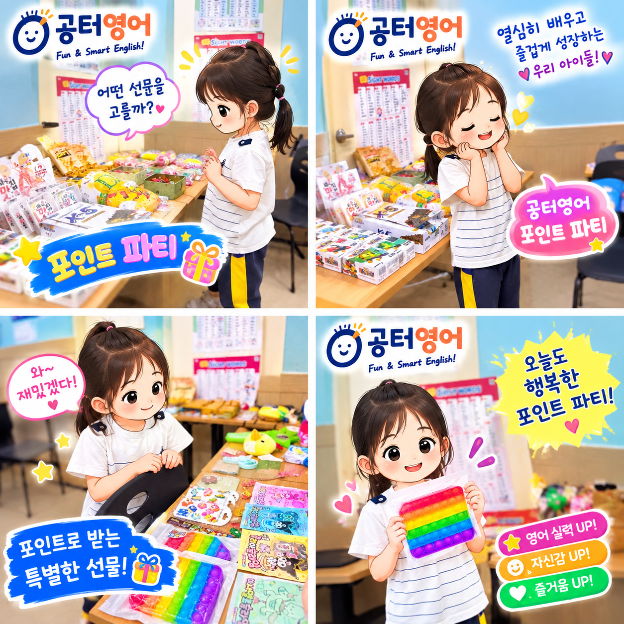공터영어 포인트 파티가 열렸어요!
