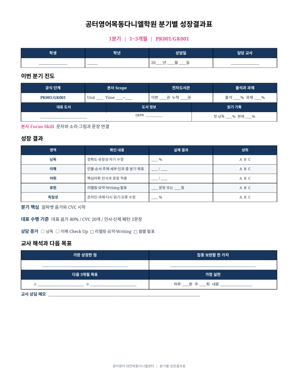 공터영어 목동다니엘학원, 주 5회 영어수업이 하나의 성장으로 이어지도록 본문 이미지