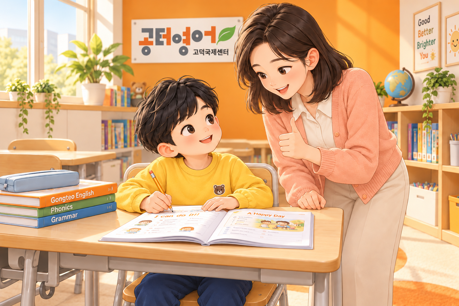 말 많은 우리 친구, 드디어 영어를 읽기 시작했어요! 본문 이미지