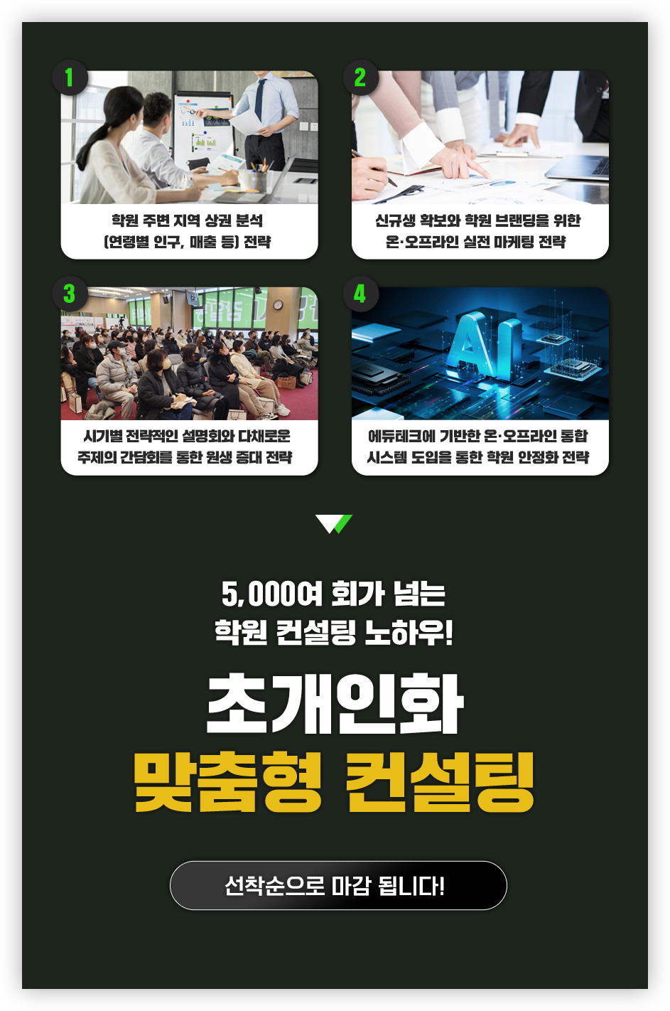 맟춤형으로 그대로 원장님의 학원에 체화시켜 드립니다.